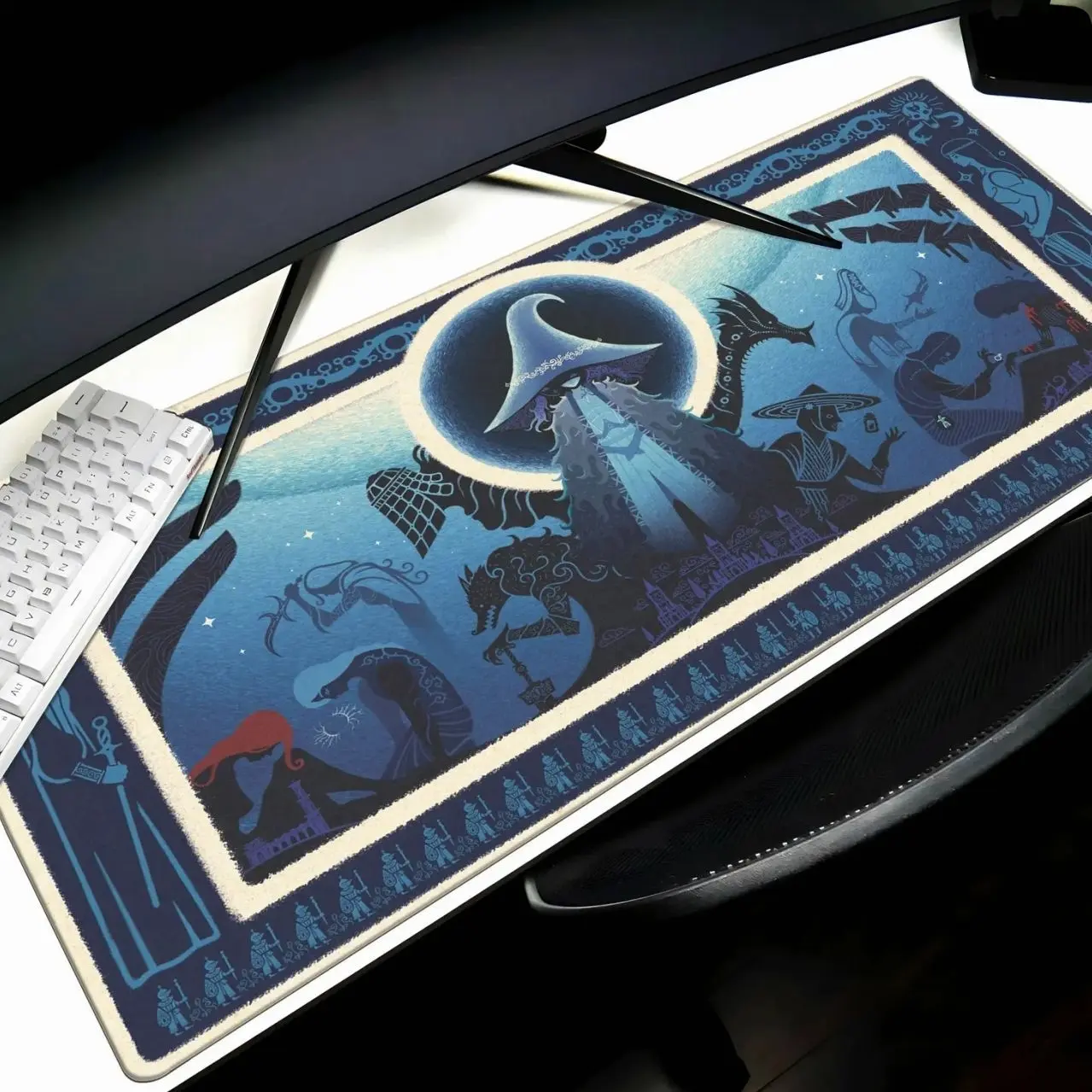 Ranni the Witch Desk Mat Elden Ring Mouse Pad, Lands Between Mouse Pad Gaming Desk Pad, Erdtree Gaming Mousemat, Elden Ring Playmat
