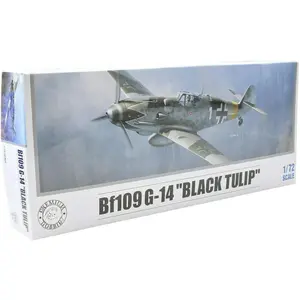 Bf 109 G-14 Black  1:72 Plastic Model Airplane Kit 127V