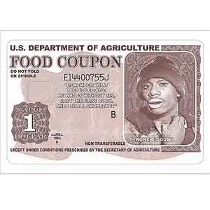 Food Coupon Sticker, 1 Count Funny Bank Card Sticker, Funny Stickers, Credit Card Decal, Debit Card Sticker, Office Stationery & Supplies