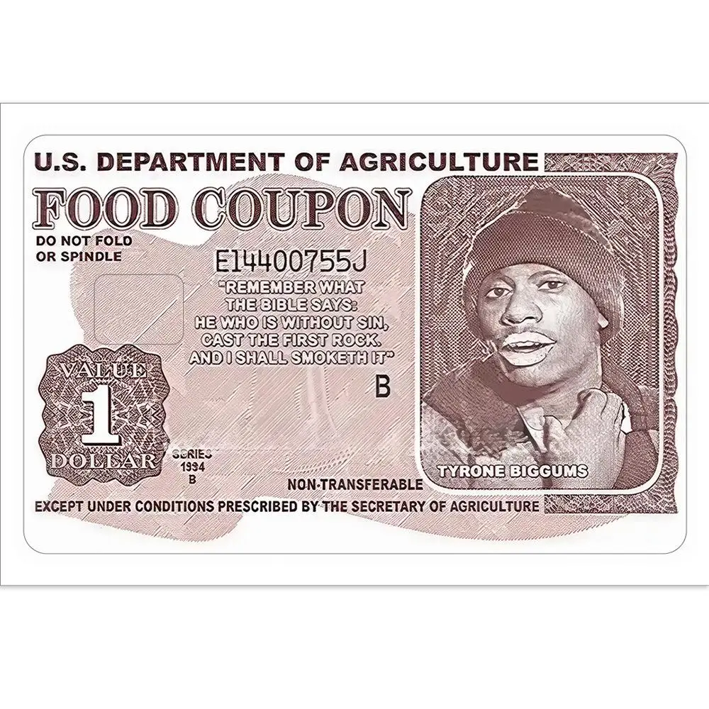 Food Coupon Sticker, 1 Count Funny Bank Card Sticker, Credit Card Decal, Debit Card Sticker, Office Stationery & Supplies