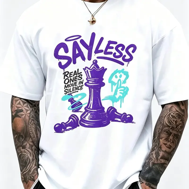 100% Cotton Funny Retro Purple Grape  Men  Team T-Shirt Street Hip-Hop Style Men's T-Shirt