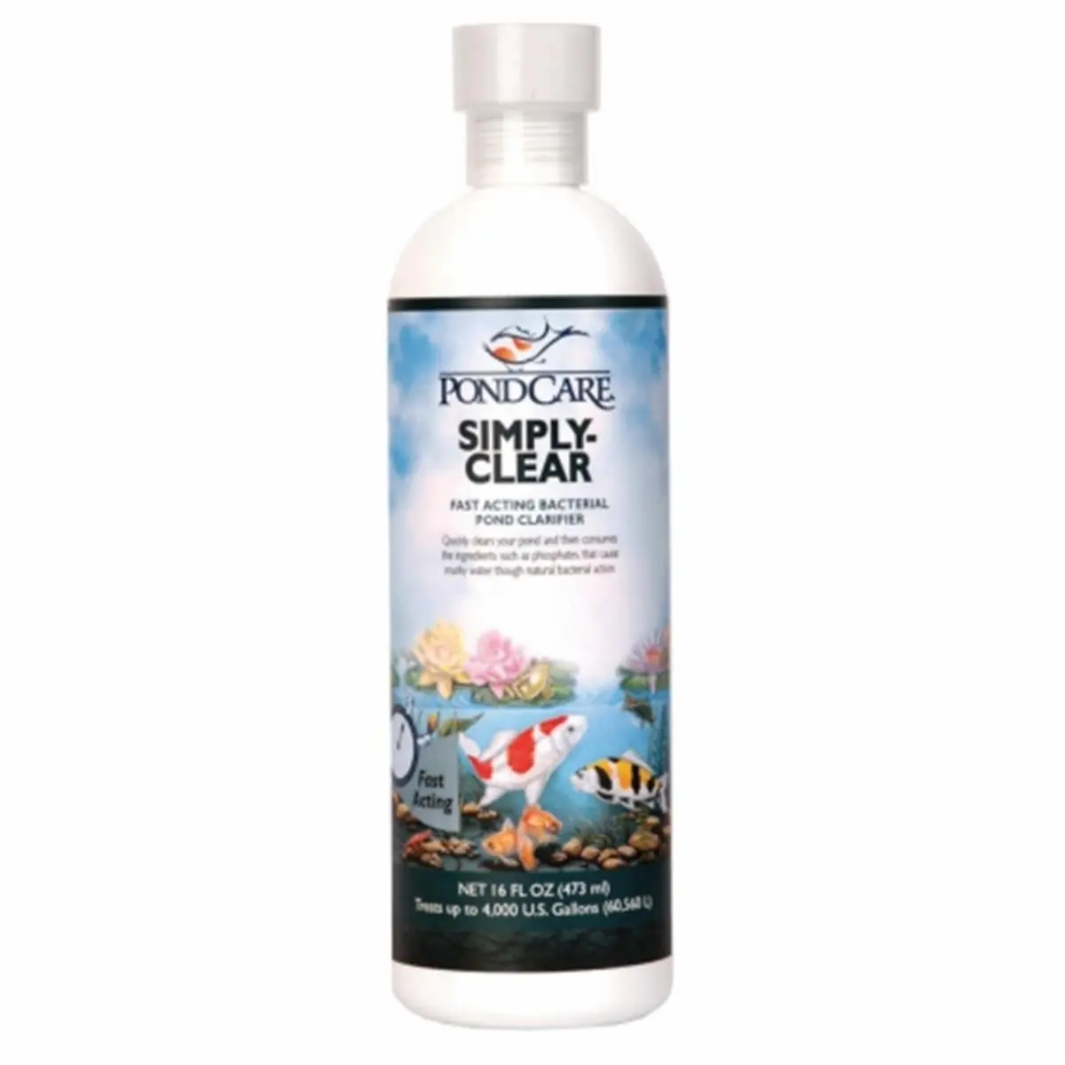 212 MAIN Bacteria-Based Fast-Action Triple-Action 16oz Pond Clarifier, Mars Fishcare PondCare Formula for Long-Term Pond Clarity