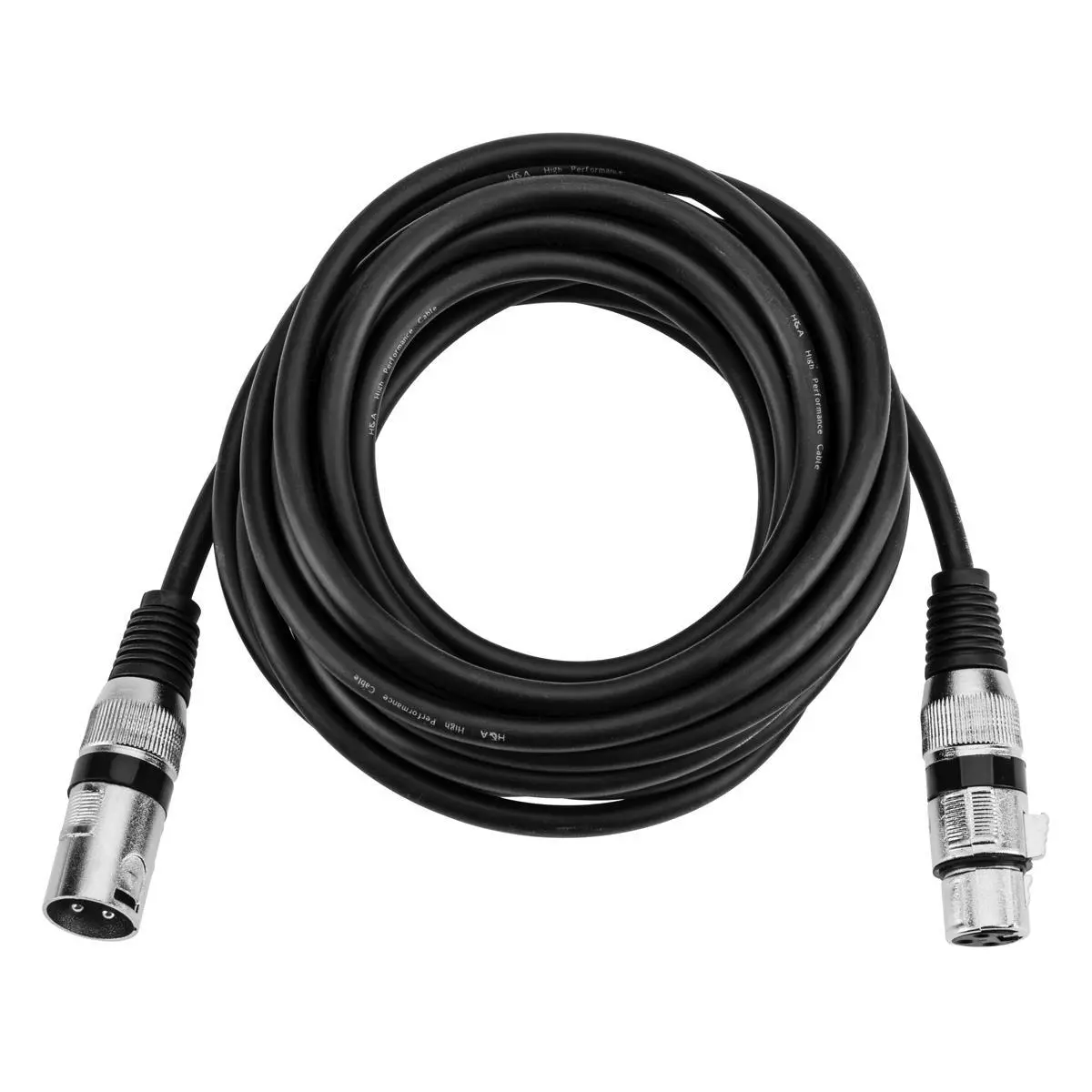 H&A Value Series XLR M to F Professional Microphone Cable - 15'