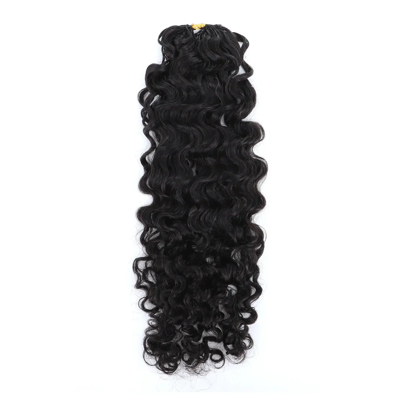 YGwigs Lightweight Water Deep Wave Feather Crochet Human Hair