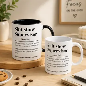 Sh*T Show Supervisor Mug, Gift For My Boss, Team Manager Gift, Director Gift, Boss Thank You Gift, 11 15 oz Ceramic Coffee Cup