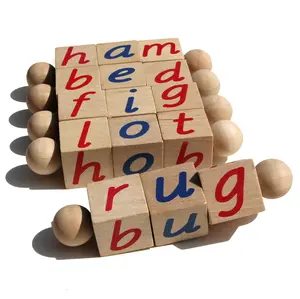 Montessori Phonetic Reading Blocks CVC Word Toy for Preschoolers - Engaging Learning Experience with 80 CVC Words & 5 Vowel Sounds for Kids Ages 3-6