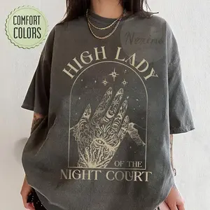 High Lady of the Night Court shirt ® tee, TOG tshirt, acosf Booktok SJM Bookish merch gift, Feyre Archeron, The Night Court
