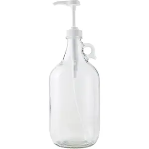Fastrack Half Gallon Glass Jug Laundry Detergent Dispenser – Airtight Screw-Top Container|   Non-Slip Base|   Detergent Pump Dispenser or Syrup Pump|   Eco Friendly Food Grade : Beauty & Personal Care