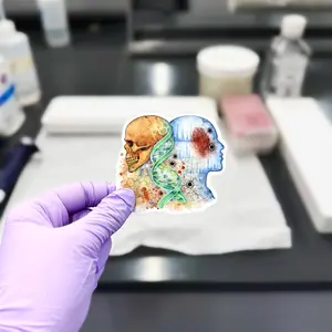 Forensic Science Sticker - thick, high-quality vinyl, dishwasher tested, scratch and fade resistant, waterproof sticker