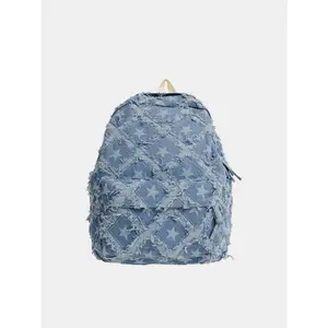 Star Denim Backpack Bag