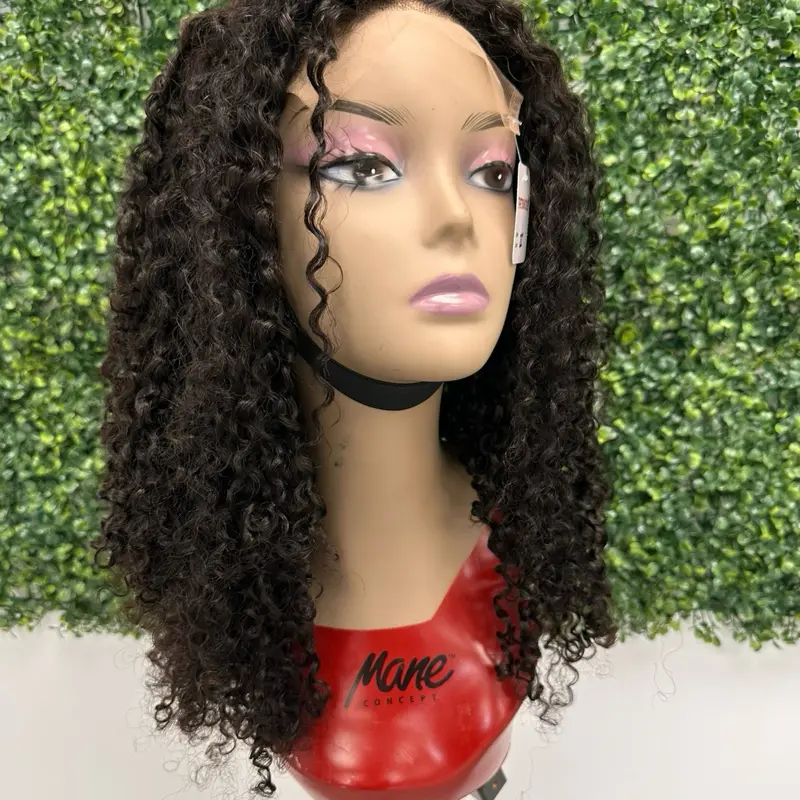 Women's Virgin Brazilian Pixie Curly Human Hair Weave with 6*6 Closure - 22in Real Hair Extensions, No Shedding, Tangles-Free