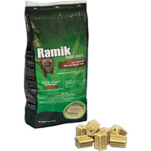 212 MAIN Neogen 116331 Ramik Mini-Bar Pouch, 4lb All-Weather Rat Killer for Effective Rodent Control