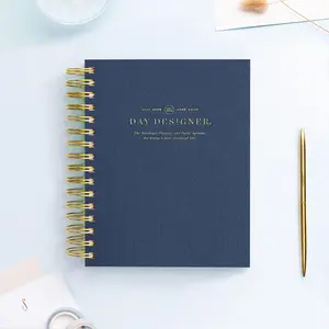 2025-26 Mini Daily Planner: Navy Bookcloth