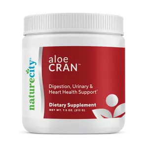 NatureCity AloeCran Aloe Vera and Cranberry Supplement - Urinary Tract, Digestive and Immune Health Support - Natural Antioxidant Blend - Vegan, Non-GMO Capsules - 60 Count