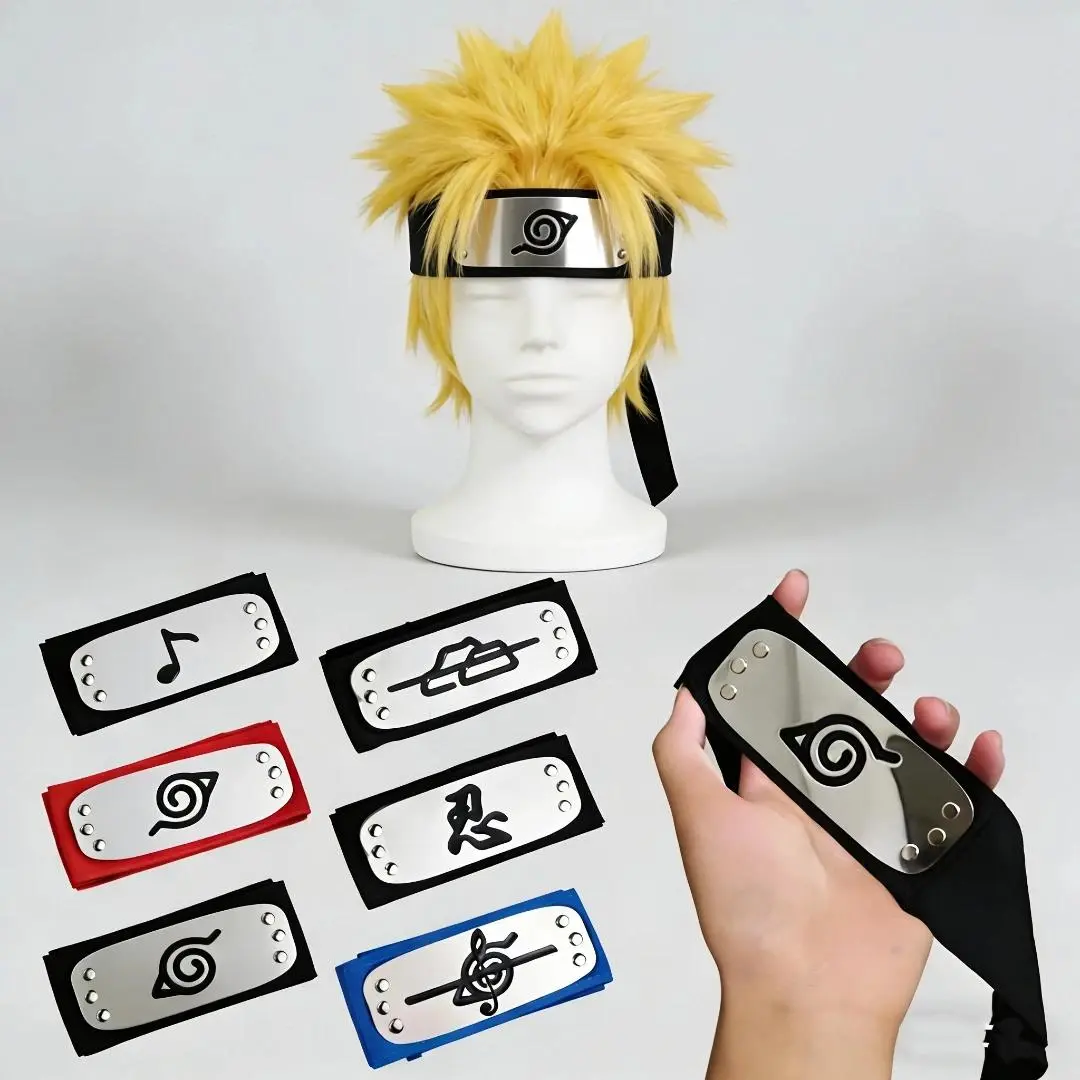 Bandai Naruto Sasuke Headband rebel ninja Konoha protective forehead Kakashi bandana cosplay anime Costume Accessories gift toy