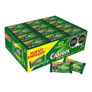 Clorets Mint Flavored Mexican Gum Candy 60 Pieces