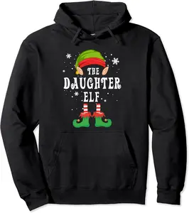 The Daughter ELF Family Matching Christmas Pajama Xmas Party Pullover Hoodie - Robertbobby Shop 41B0BMXSR5JB