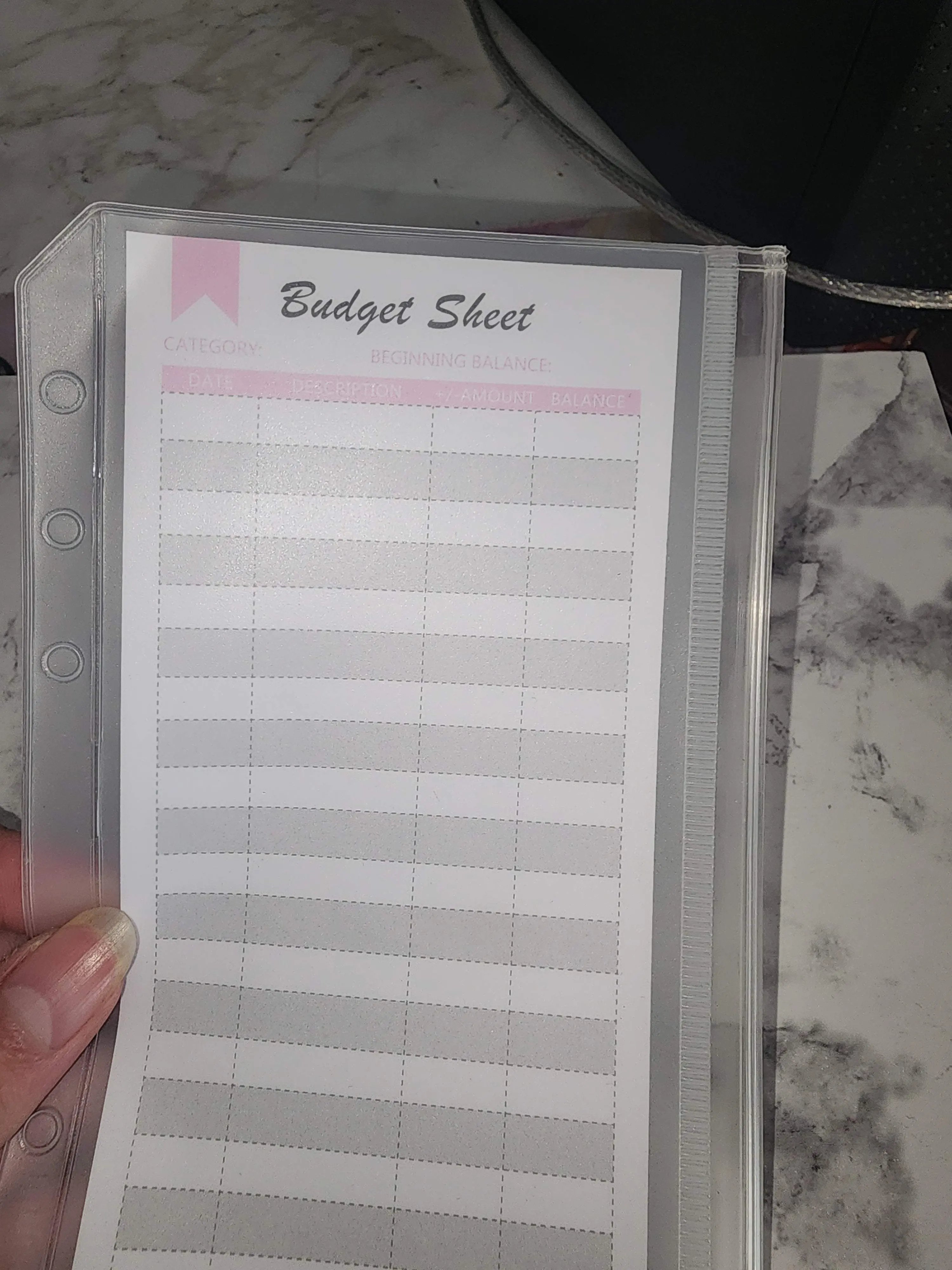 Budget Sheets