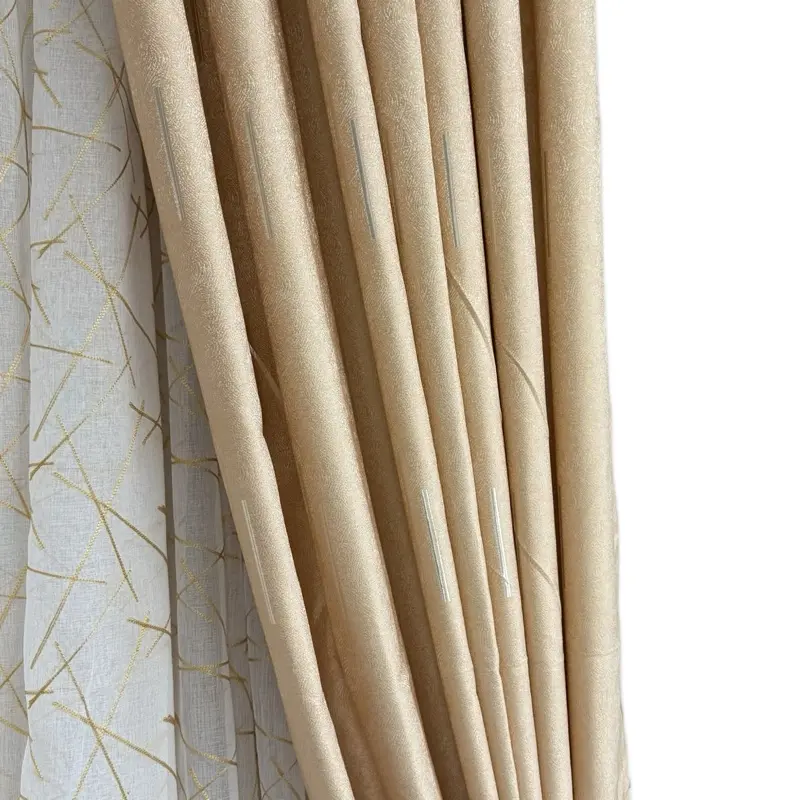 Peach Color Design Curtains - Simple Peach Color Window Treatment Option