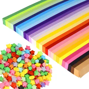 1512 Sheets Origami Star Paper Strips in 27 Colors - Double Sided Lucky Wish Origami Stars Paper for DIY Hand Art Crafts