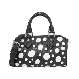 Pre-owned Louis Vuitton Calfskin Shoulder Bags Monogram Empreinte Nano Speedy Boston Bag
