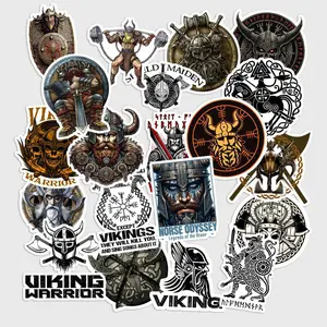 Sticker Pack 20 pcs Viking Warrior Stickers, Norse Myth Vinyl Decals