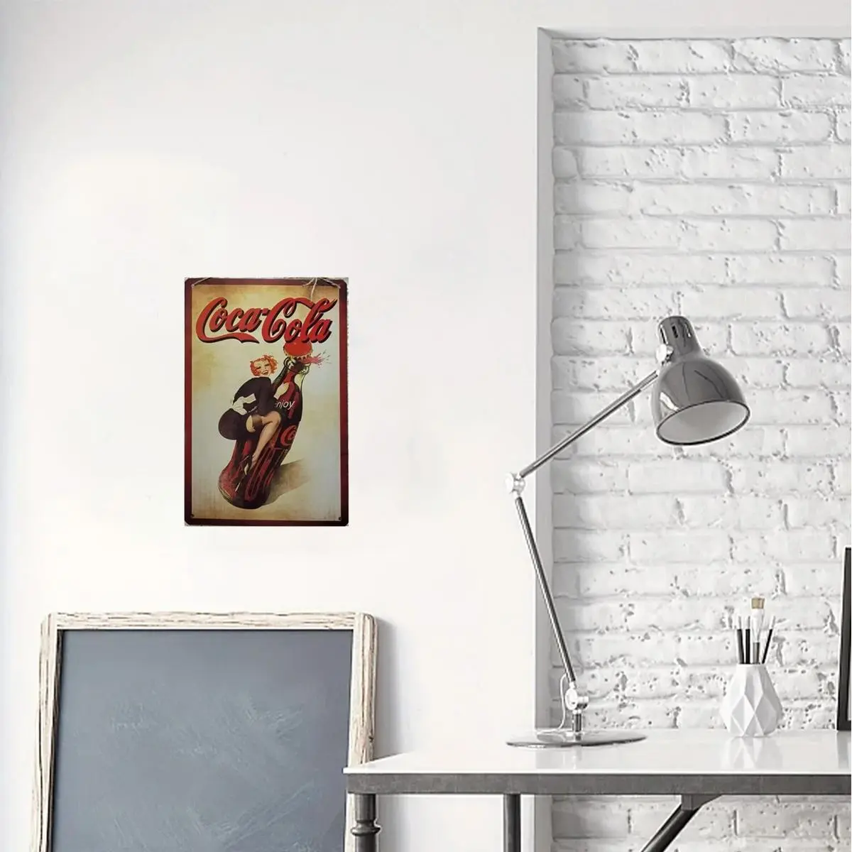 Coca-cola Metal Sign, Vintage Metal Sign, Wall Decor, Wall Art, Home Decor, Room Decor, Living Room Decor, Office Decor, Home Decoration