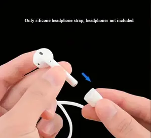 2 Pack Magnetic Strap for Air Pods 1/2/Pro/3/Pro2 - Silicone Anti-Lost Strap with Strong Magnetic Adsorption Connector