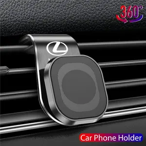 360° Magnetic Car Phone Holder, Air Vent Mount, GPS Support Bracket, Compatible with Lexus Models, Secure and Convenient Installation