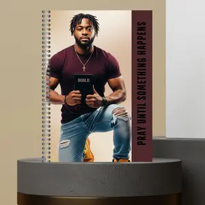 59. 2026 Men P.U.S.H. Pray Until Something Happens Prayer Journal Matte Hard Cover 120 Pages Spiral Bound Notepad for Spiritual Growth Encourages Consistent Prayer