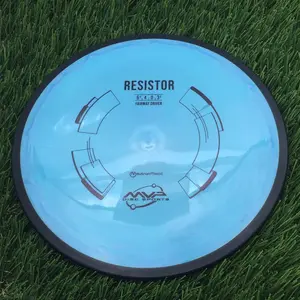 MVP Neutron Resistor with Stock Stamp with Flight Numbers Stamp - 174.8g - Muted Swirly Blue