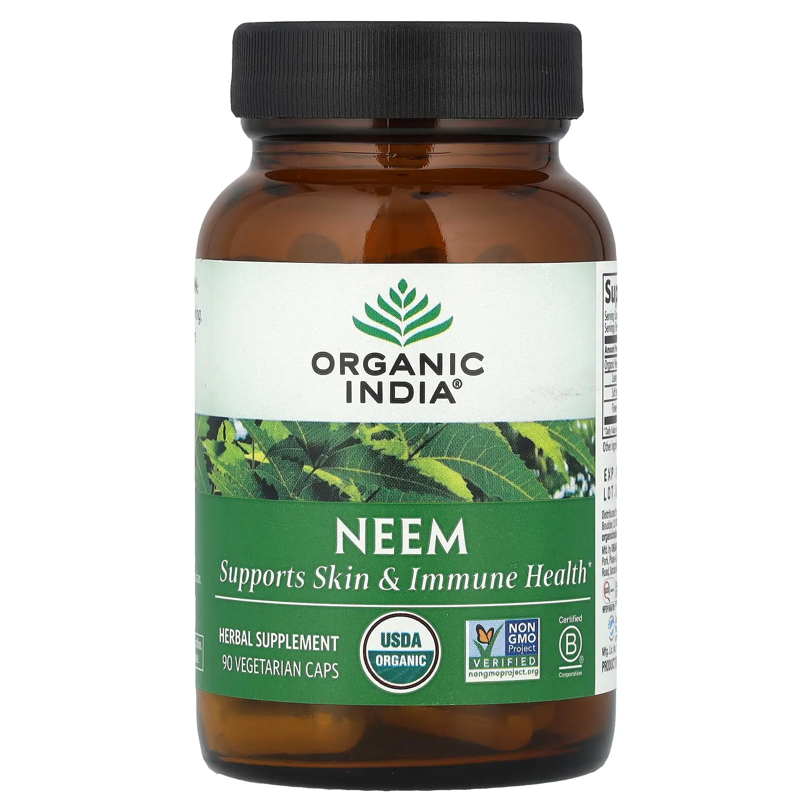 Organic India Neem, 90 Vegetarian Caps Organic India Neem, 90 Vegetarian Caps