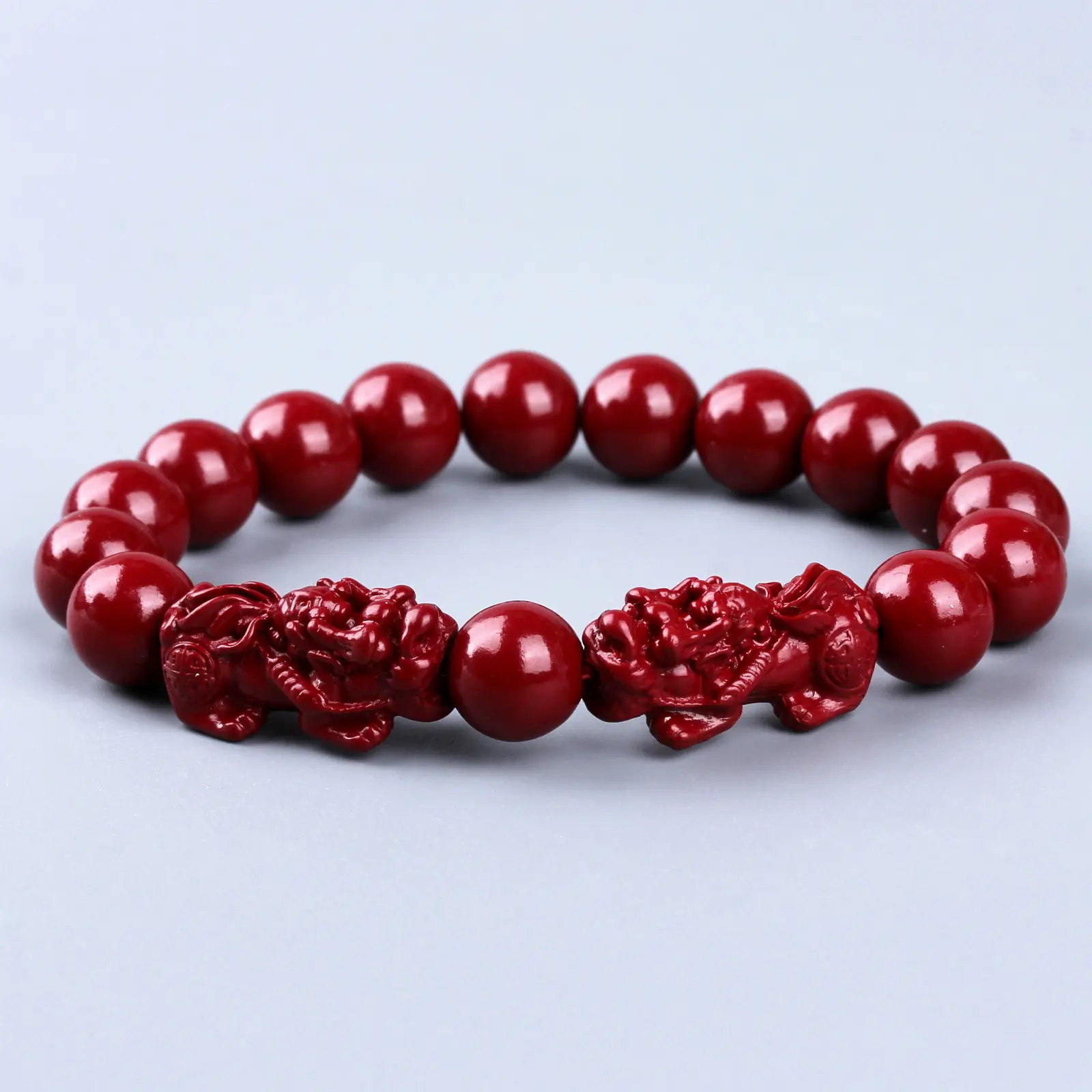 Traditional Good Luck Bracelet Red Beaded Bracelet with Pixiu Charms Traditional Good Luck Bracelet Red Beaded Bracelet with Pixiu Charms