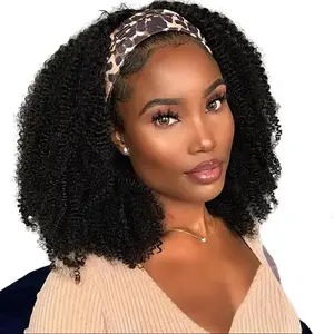 New Arrival: European & American Style Half-Head Curly Wig 100% Human Coily Curly Hair Easy to Style & Wear Perfect for Beginners and Experts
