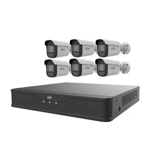 UNV 6 x 4MP Bullet IP Camera + 8-Channel 4K NVR + 2TB HDD Complete Video Surveillance Kit