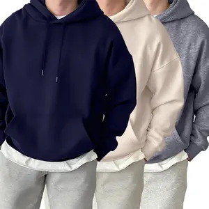 Fashion Solid Sweatshirt Sport Comfy Tracksuit Fleece Autumn Hoodies Man Basics Warm Streetwear Casual Jogging Clothes Unisex