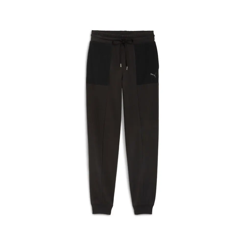 PUMA Womens Her Comfort High Waist Drawstring Sweatpants Casual - Black