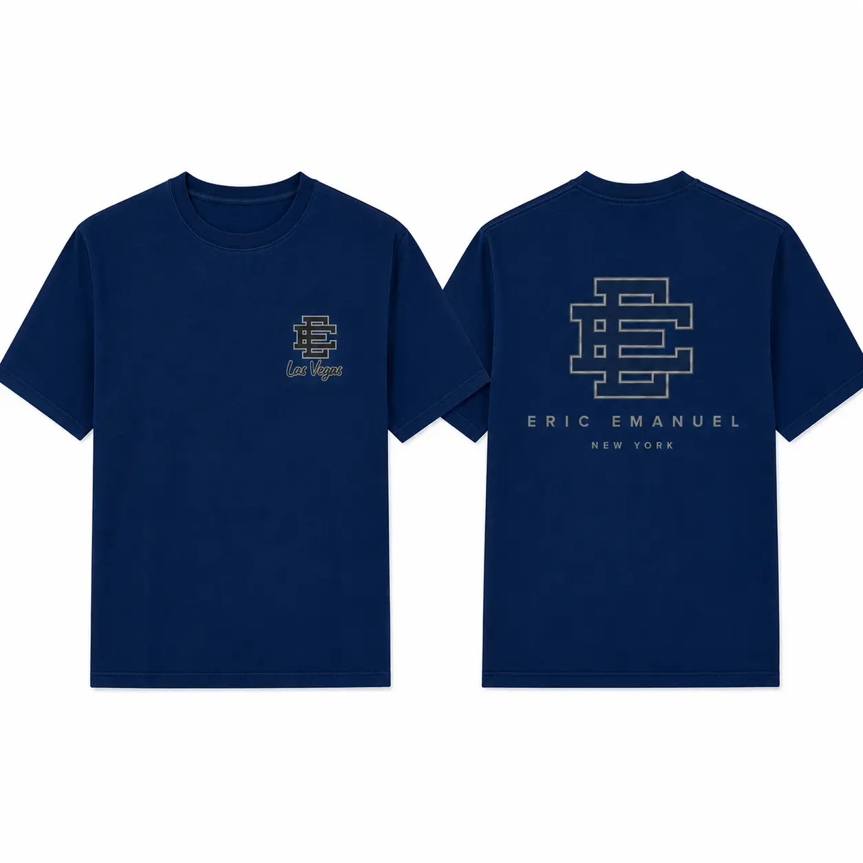 Eric Emanuel Tee, Eric Emanuel EE Las Vegas Logo T Shirt, Heavy Cotton Unisex Streetwear Graphic Tee Casual Short Sleeve Top
