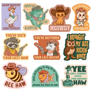 Cowboy Animals Sticker Extra Large Stickers for Adults Funny Adhesives with Memes Funny Stickers with Colorful Graphic Decals Funny Animal Multi Cowboy Animals Sticker Extra Large Stickers for Adults Funny Adhesives with Memes Funny Stickers with Colorful Graphic Decals Funny Animal Multi