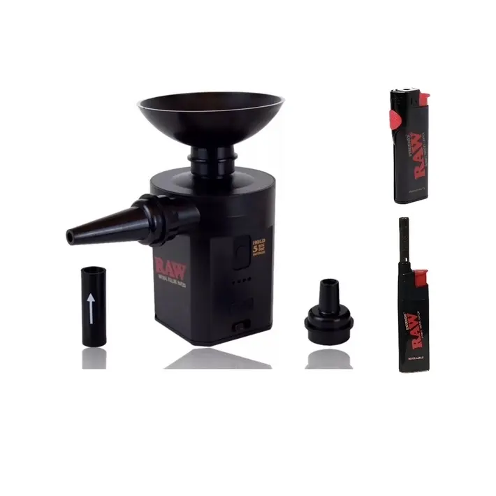 RAW smoke thrower. Smoke machine for kitchen food