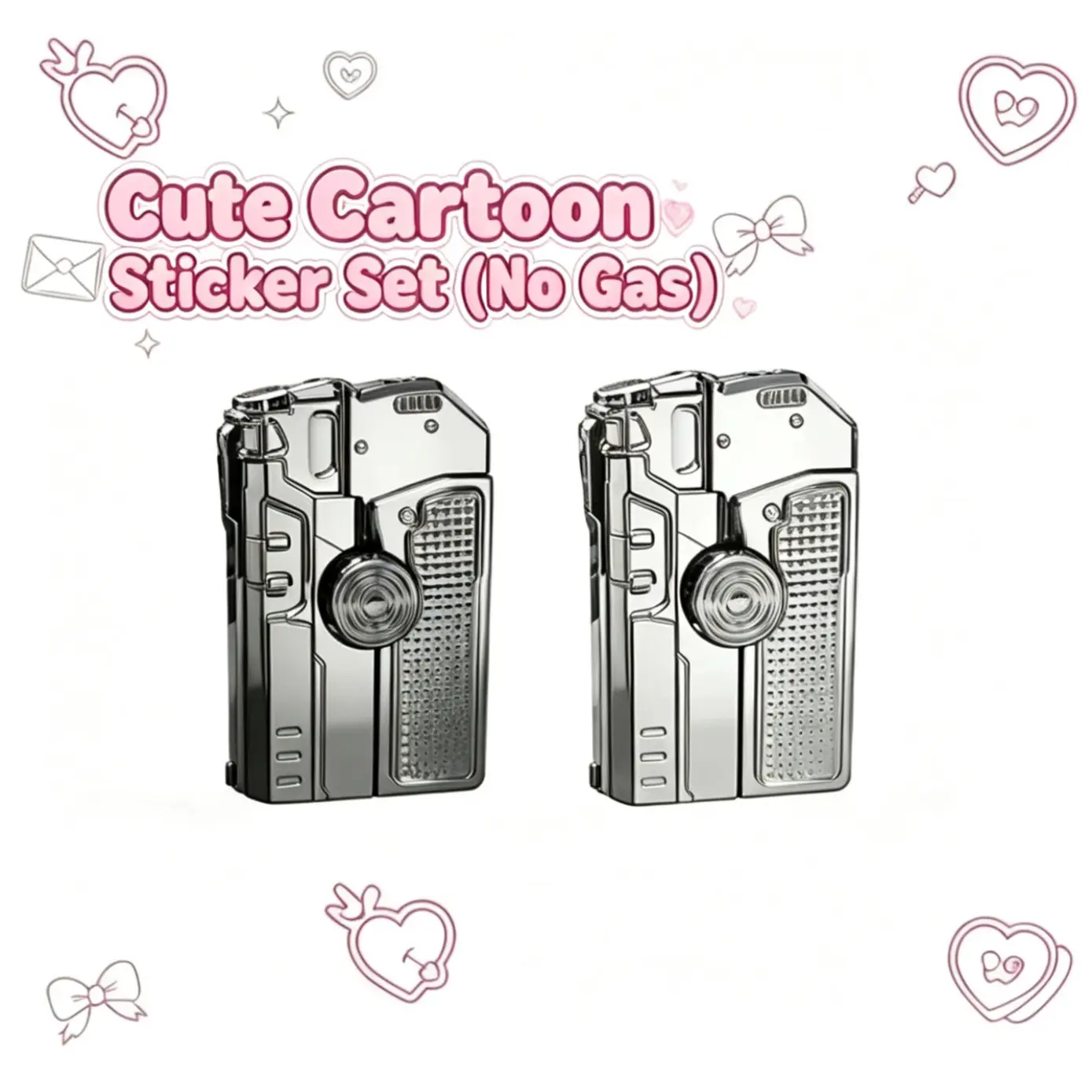 【Low to no gas】Cute Cartoon Sticker Set for Lighter Decoration、Kawaii Vinyl Decals for Accessory DIY
