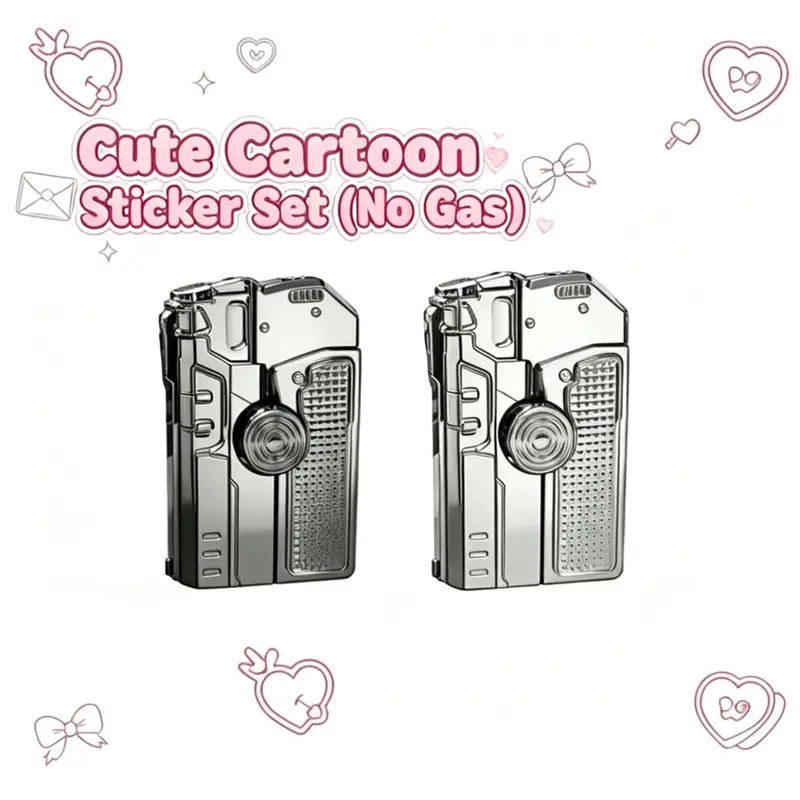 【Low to no gas】Cute Cartoon Sticker Set for Lighter Decoration、Kawaii Vinyl Decals for Accessory DIY