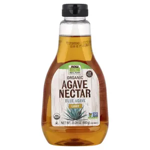 NOW Foods Real Food, Organic Agave Nectar, Light, 23.28 oz (660 g)