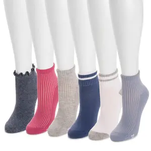 Women's Soft 6-Pack Dream Step Mini Crew Socks by Muk Luks