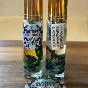 Nature Nurtures  Oil Rollers - Chamomile & Bergamot, Lavender Scents and more - Essential Oils for Natural Aromatherapy Use