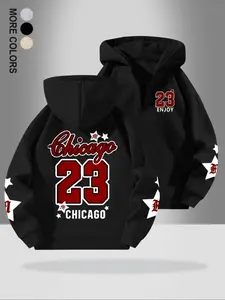 Men's Letter Number Graphic Pattern Print Half-Zip Athletic Sports Fitted Knit Fabric Long Sleeve Hoodie, Essential Fleece-Lined Sweatshirt, Casual Fall & Winter Wear, Heavyweight Streetwear Sweatshirts