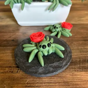 Rose Spider (3D Printed, Articulating, Decoration)