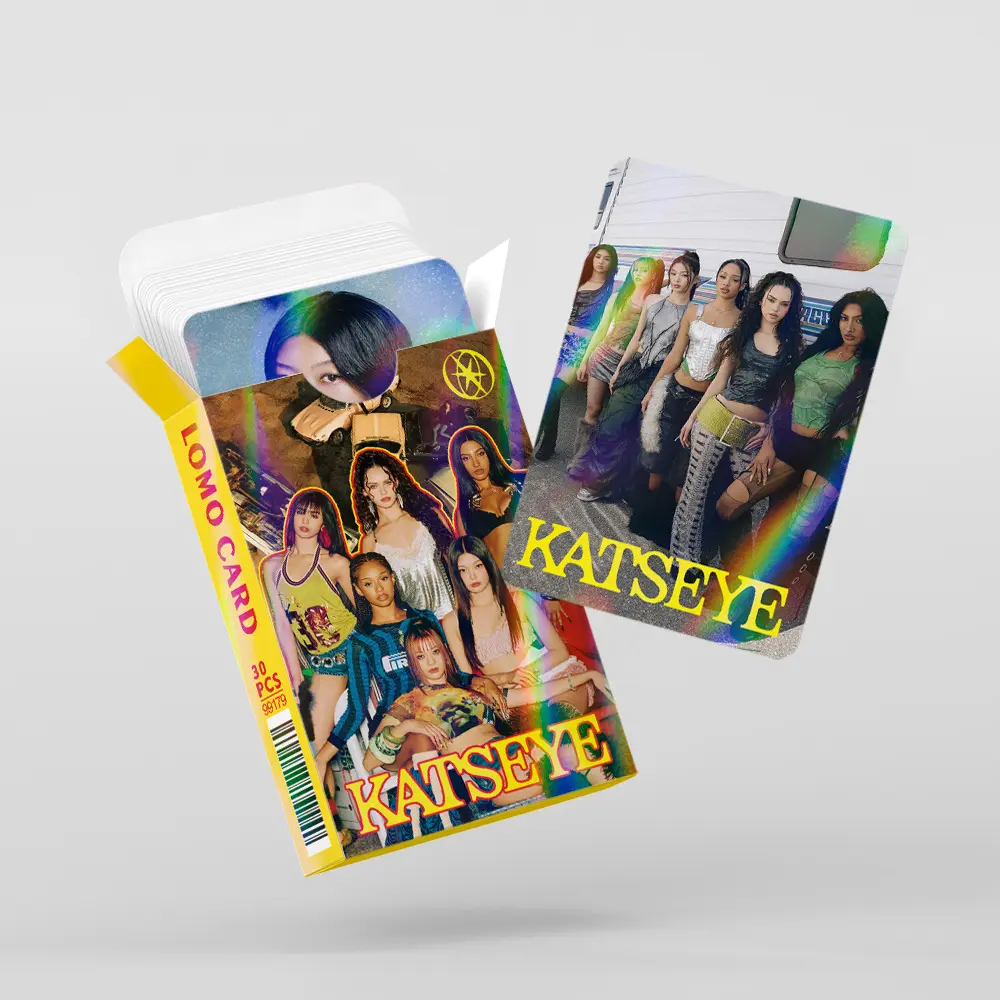 30 Katseye Group Collection Double-Sided Star Photo Cards, Pop Cards, Photocard, Perfect for Room Decor, Photo Wall, Notebook, Ideal Holiday Gift