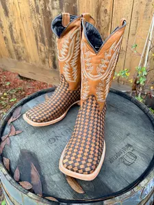 Tejido Cruzado Choco/Tan