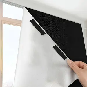 Portable Blackout Curtains, 100% Light Blocking, Easy to Stick, No Drilling Needed, Self-Adhesive Window Shades for Home Office Travel, Home Decor